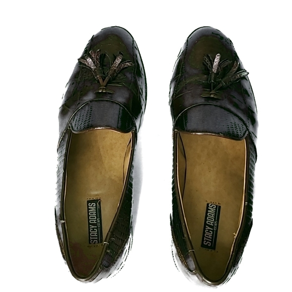 𝅺stacy Adams Men\'s Alberto Bike Toe Tassel Loafer
